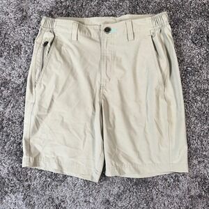 Free Fly coconut charcoal Shorts Lightweight Stretch‎ Outdoor Casual Khaki Small